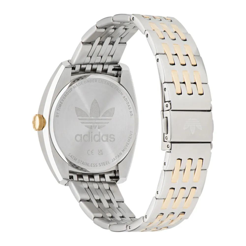 Adidas Elegante Edelstahl-Armbanduhr in Grau