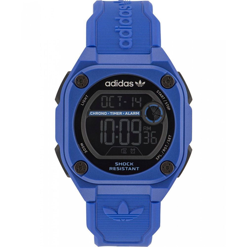 Adidas Synthetische Digitaluhr in Blau