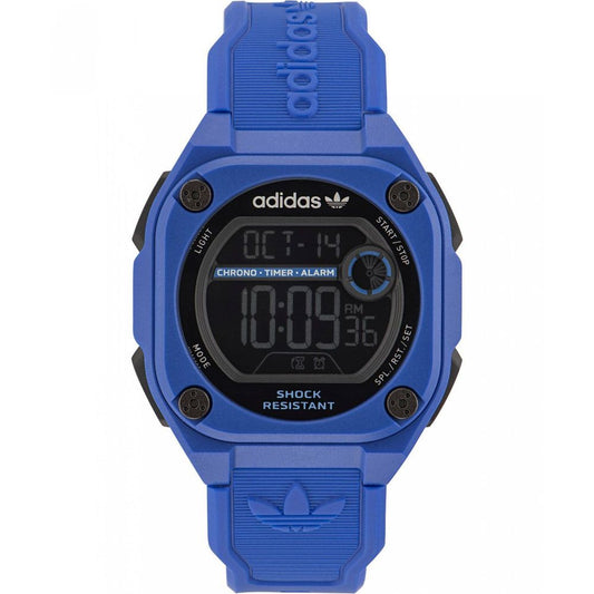 Adidas Synthetische Digitaluhr in Blau