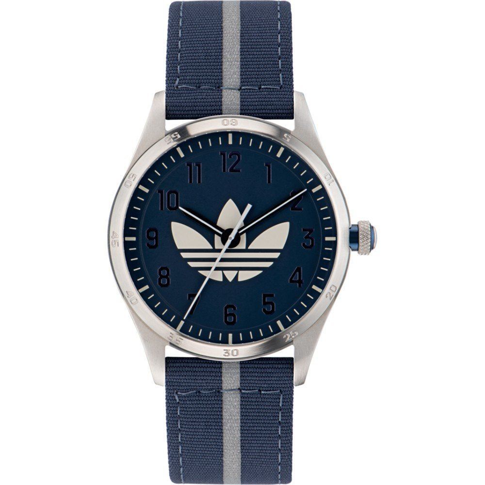 Adidas Blaues Sport-Stoffarmbanduhr