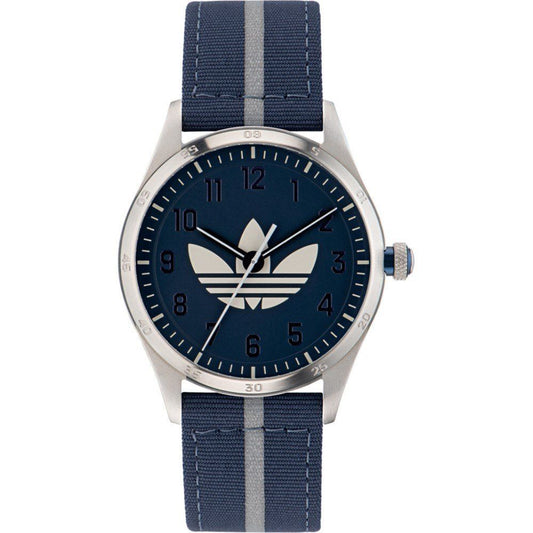 Adidas Blaues Sport-Stoffarmbanduhr