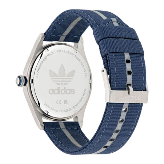 Adidas Blaues Sport-Stoffarmbanduhr