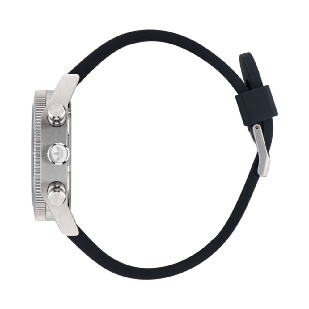 Adidas Schwarze Synthetik Sportuhr