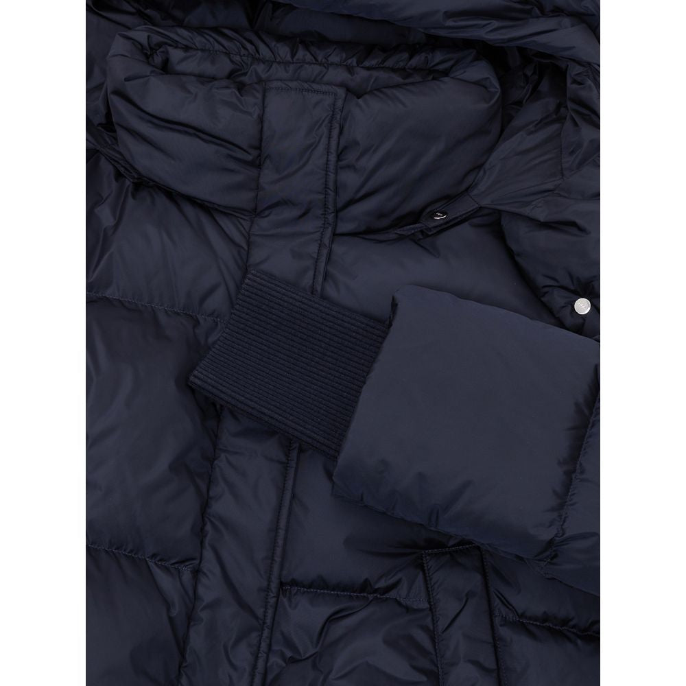 Add Blaues Polyamid-Jacken- und Mantel-Ensemble