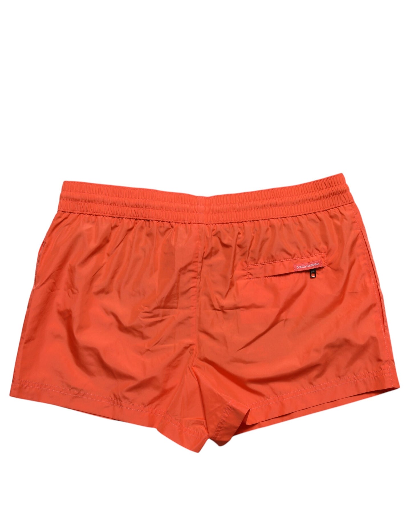 Dolce & Gabbana Orange Polyester Strandbekleidung Shorts 2Pc Bademode