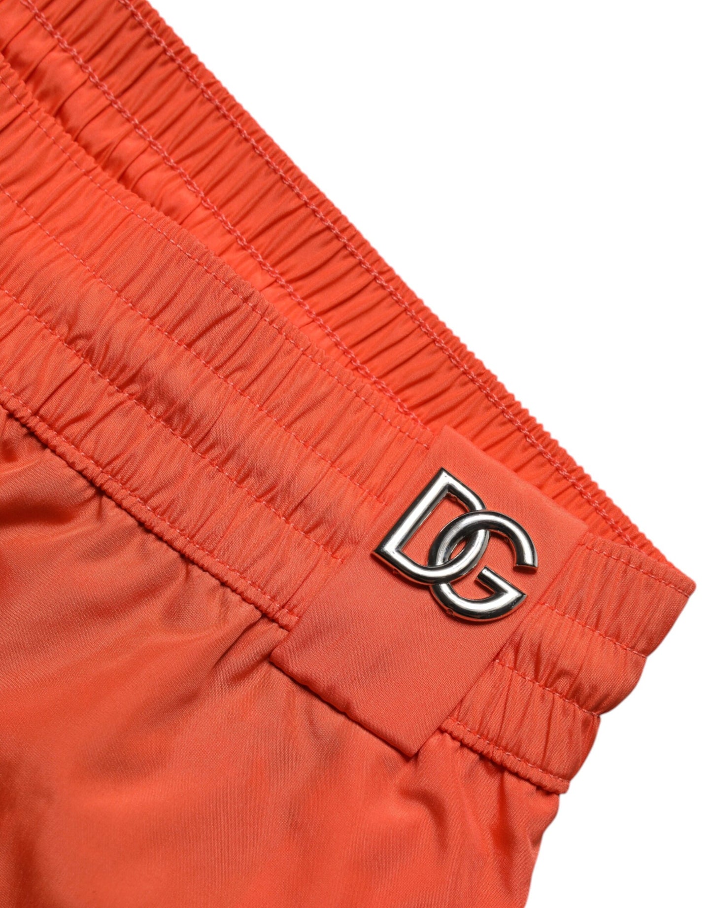 Dolce & Gabbana Orange Polyester Strandbekleidung Shorts 2Pc Bademode