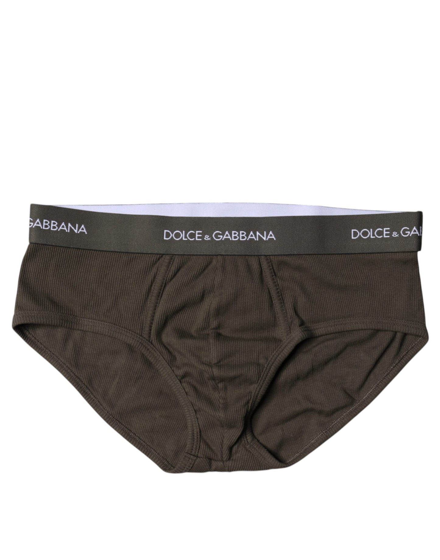 Dolce & Gabbana Graue Baumwolle Herren Mid Slip Slip Unterwäsche