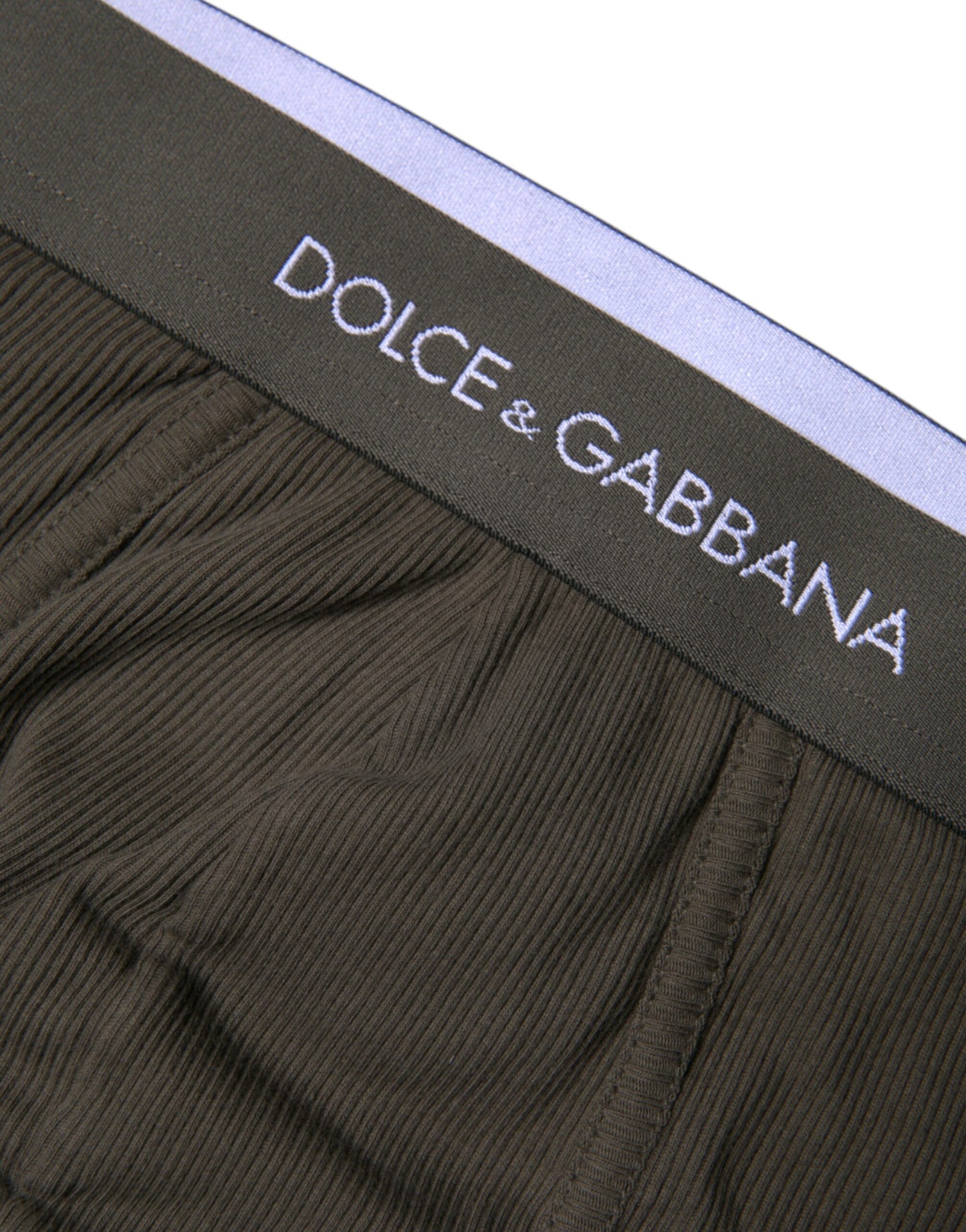 Dolce & Gabbana Graue Baumwolle Herren Mid Slip Slip Unterwäsche
