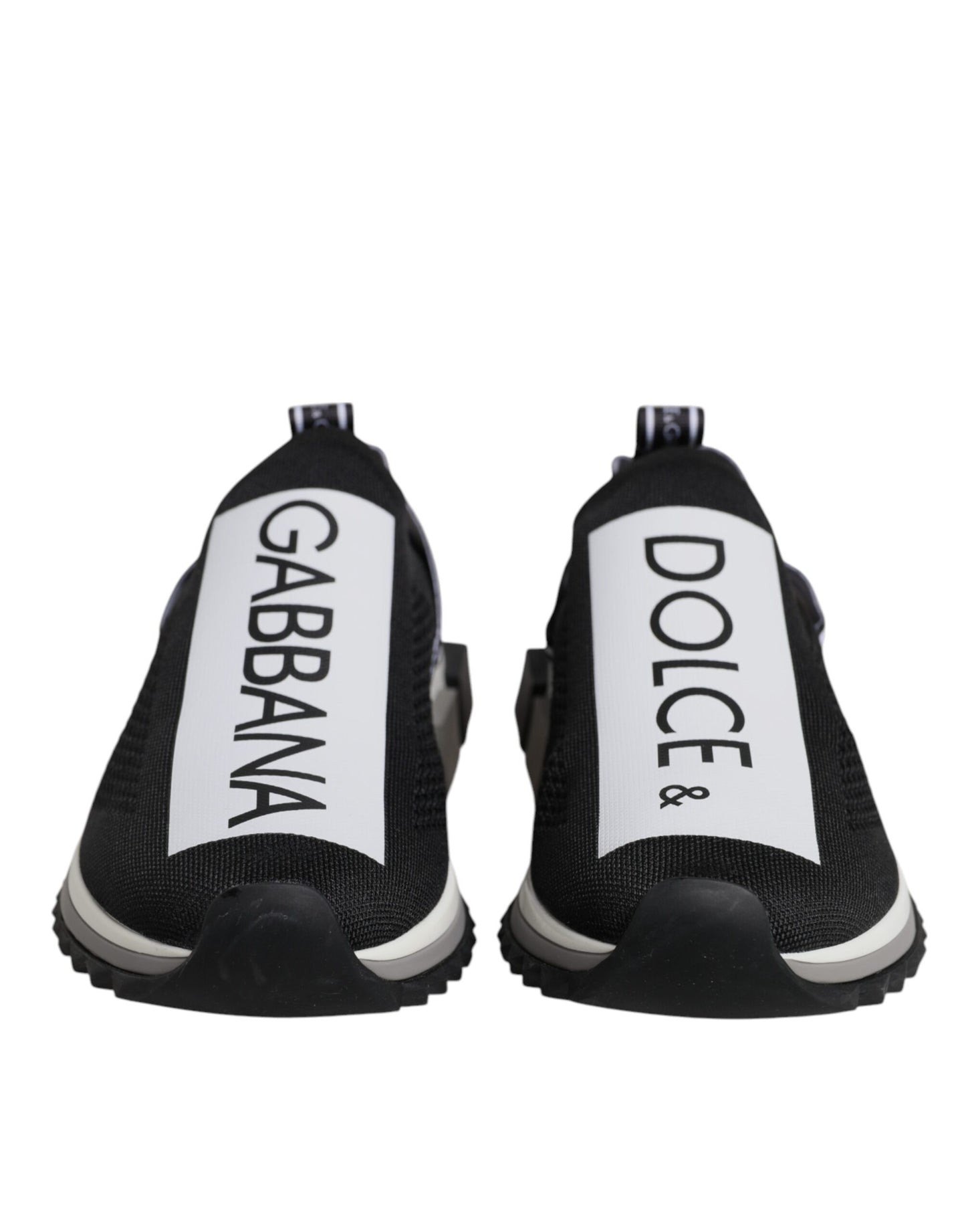 Dolce & Gabbana Schwarz Weiß Slip On Sorrento Sneakers Schuhe
