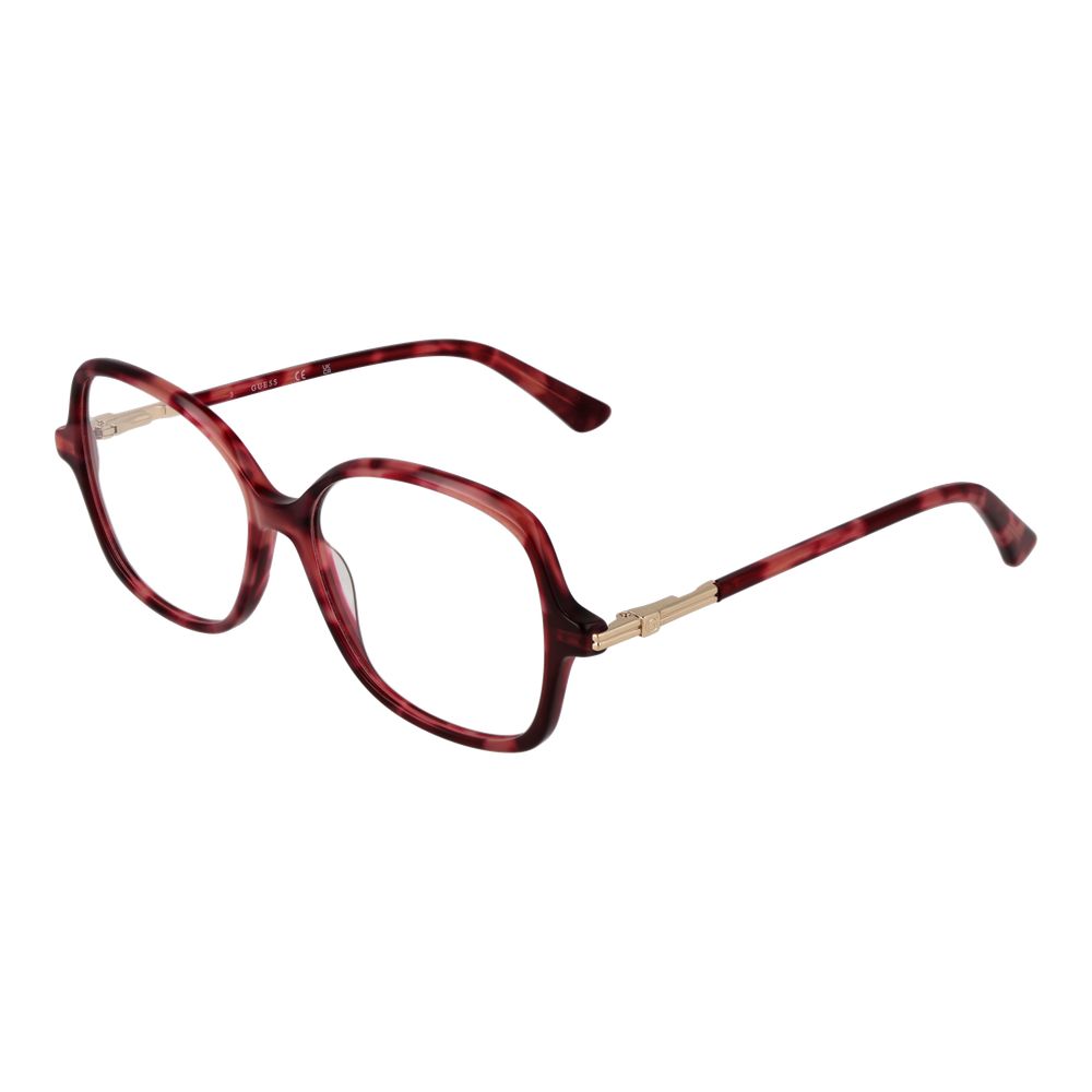 Guess Burgunderfarbene Acetat-Brille (Gestell)