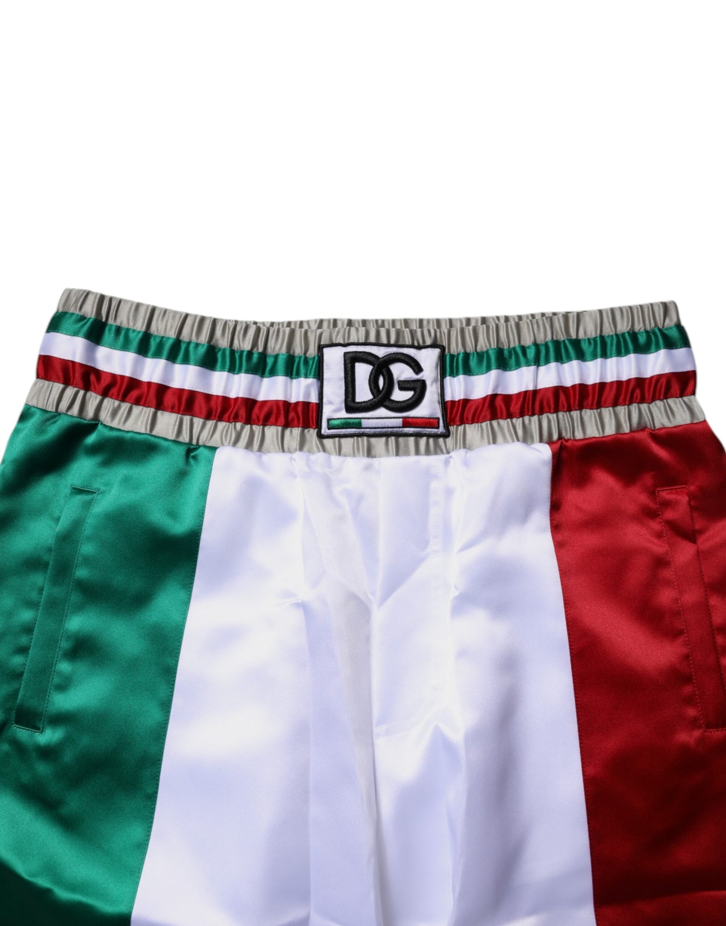 Dolce & Gabbana Multicolor Italia Polyester Bermudashorts