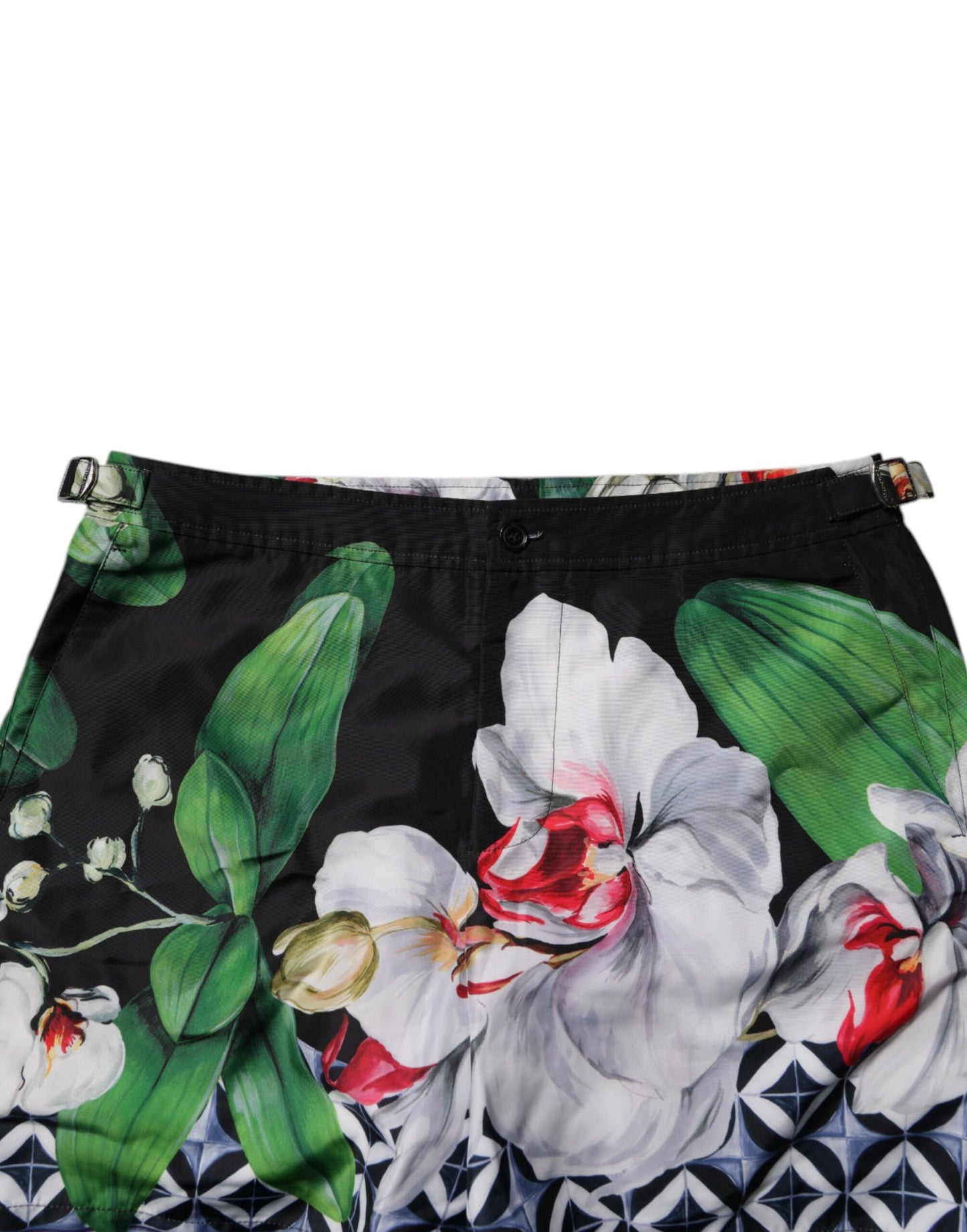 Dolce & Gabbana Mehrfarbige geblümte Polyester Herren Bermudashorts