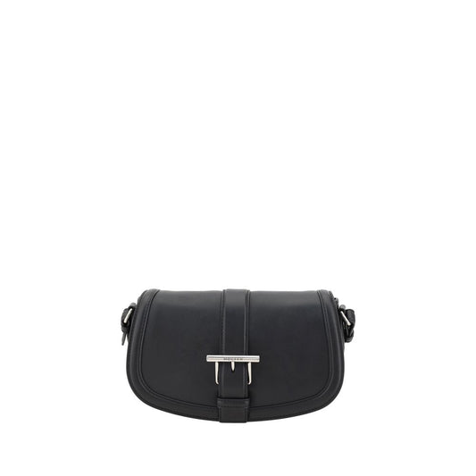 Alexander McQueen Schwarze Kalbshaut Bos Taurus Schultertasche