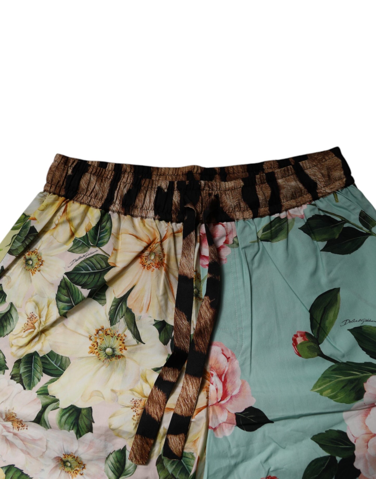 Dolce & Gabbana Mehrfarbige Bermudashorts mit Blumendruck für Männer