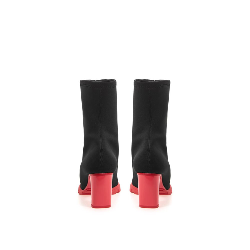 Alexander McQueen Schwarze Neopren-Stiefeletten