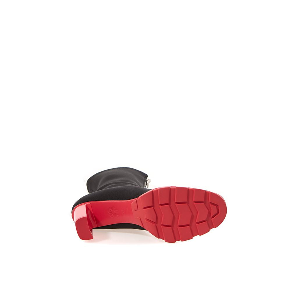 Alexander McQueen Schwarze Neopren-Stiefeletten