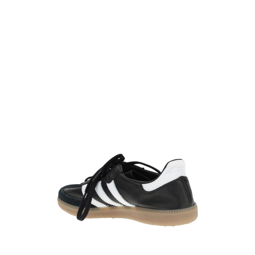 Adidas Schwarze Kalbshaut Bos Taurus Sportschuhe