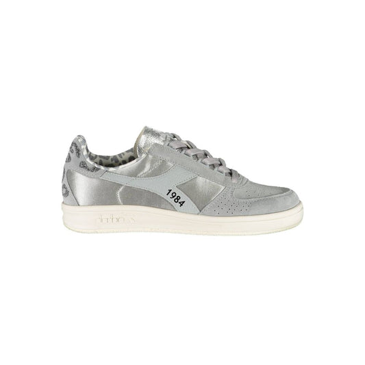 Diadora Graue Leder Damen Sneaker