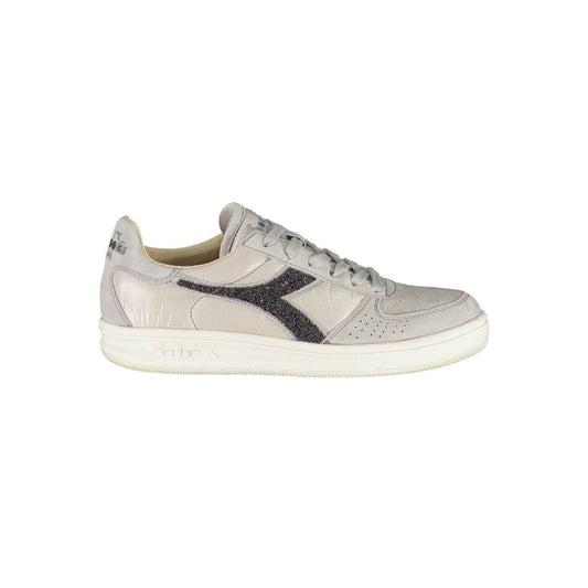 Diadora Graue Leder Damen Sneaker