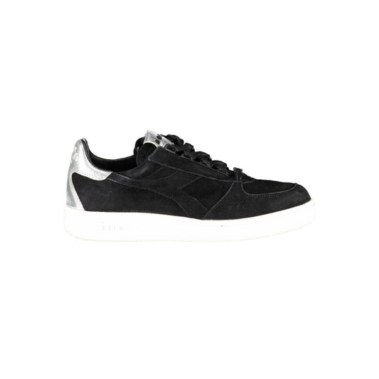 Diadora Schwarzes Leder Damen Sneaker