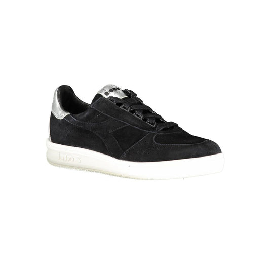 Diadora Schwarzes Leder Damen Sneaker