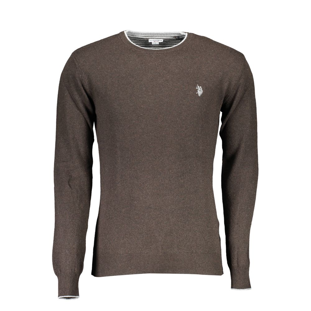 U.S. POLO ASSN. Brauner Pullover aus Wolle für Männer