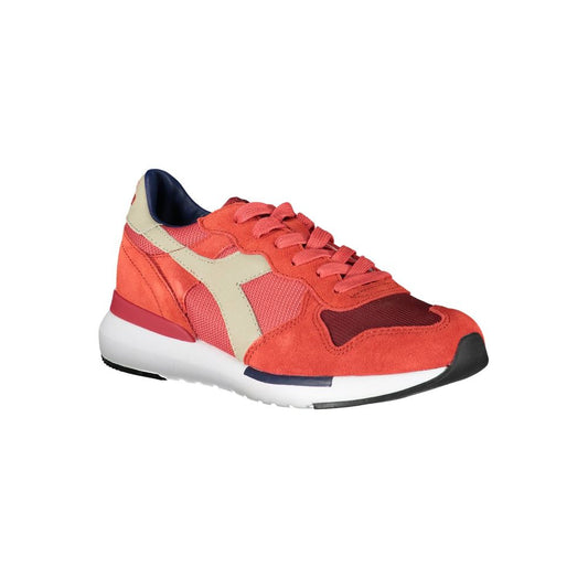 Diadora Rote Leder Damen Sneaker