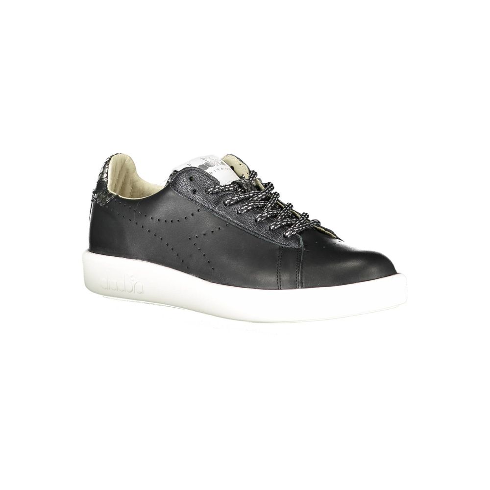 Diadora Schwarzes Leder Damen Sneaker