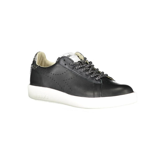Diadora Schwarzes Leder Damen Sneaker