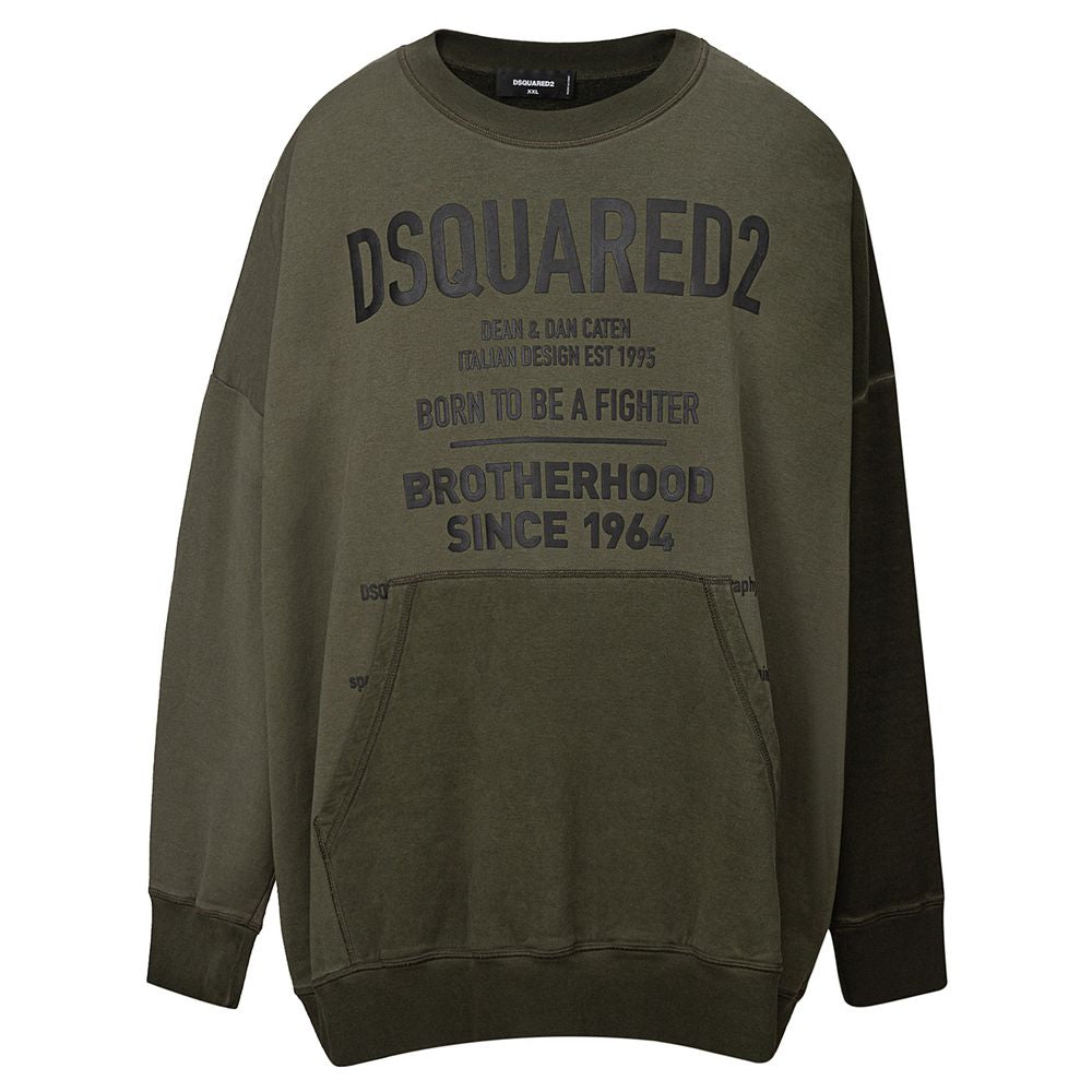 Dsquared² Baumwoll-Sweatshirt in Grün