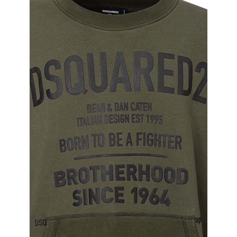 Dsquared² Baumwoll-Sweatshirt in Grün