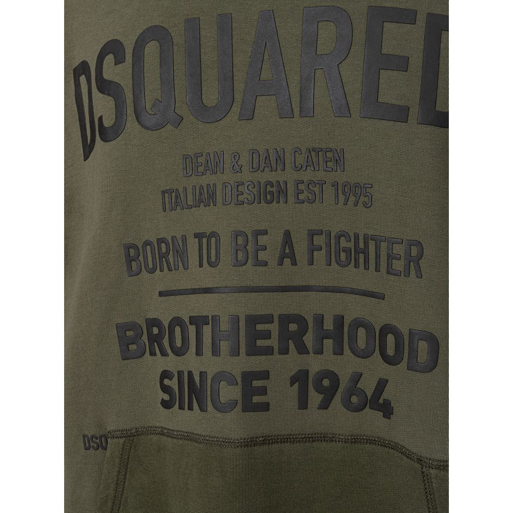 Dsquared² Baumwoll-Sweatshirt in Grün