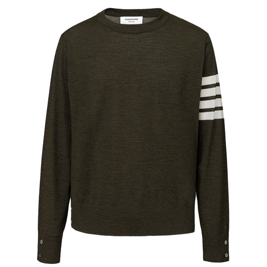 Thom Browne Grüner Woll-Sweatshirt