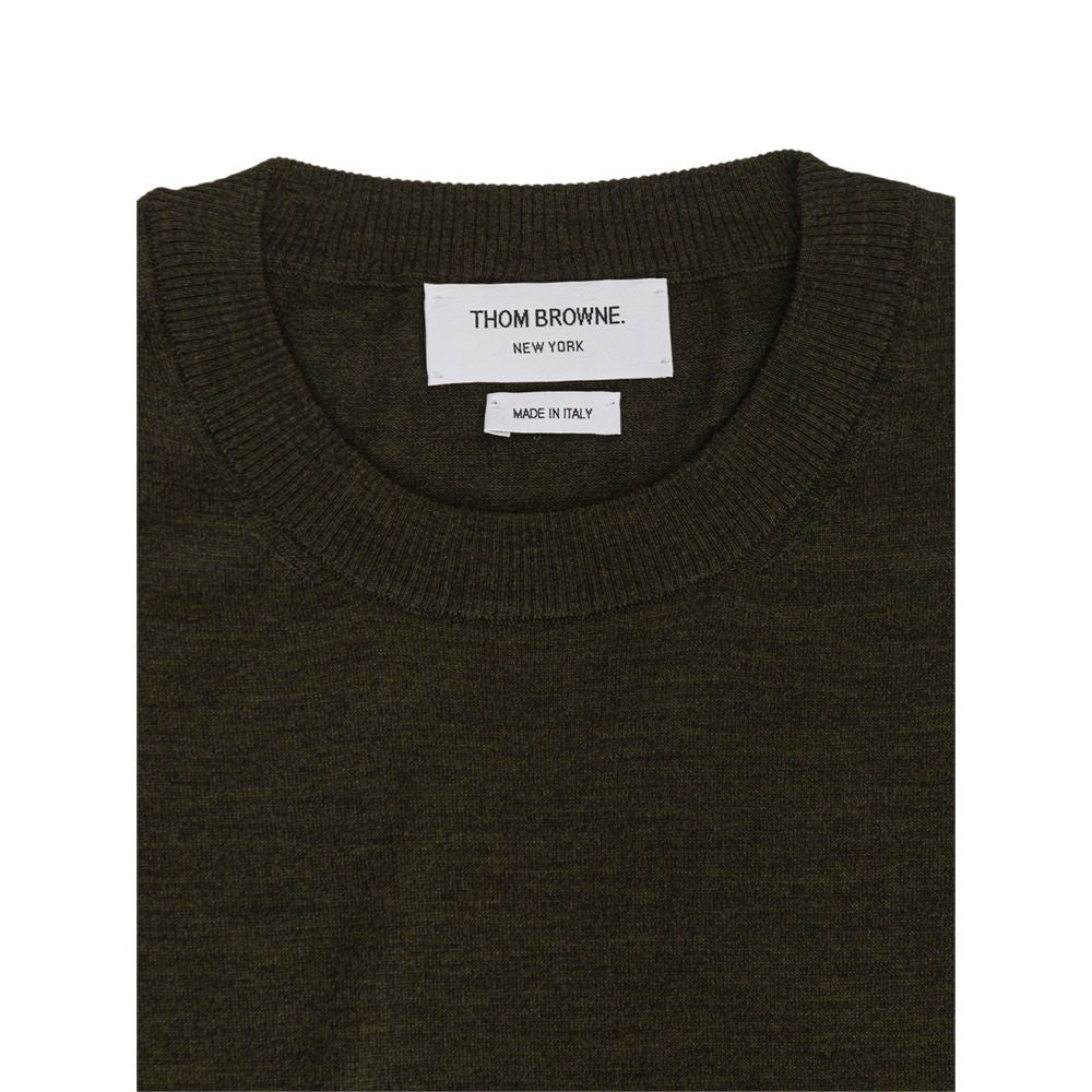 Thom Browne Grüner Woll-Sweatshirt