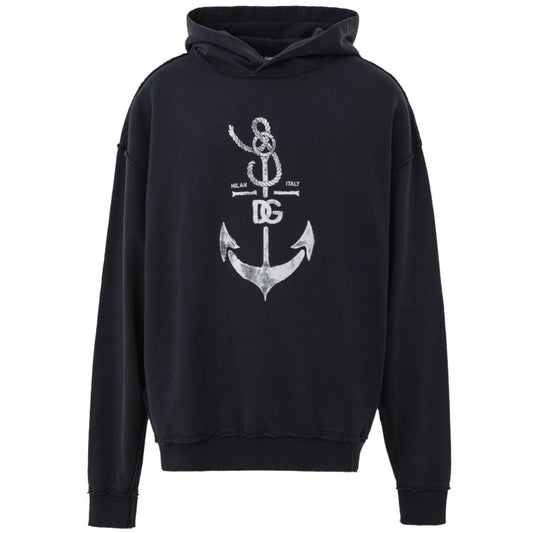 Dolce & Gabbana Blaues Baumwoll-Sweatshirt
