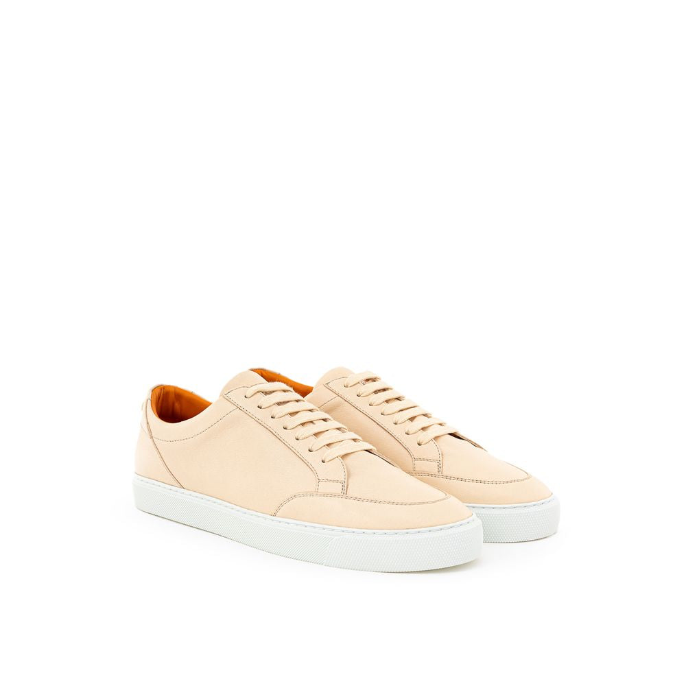 Burberry Rosa Leder-Sneaker mit niedrigem Schaft