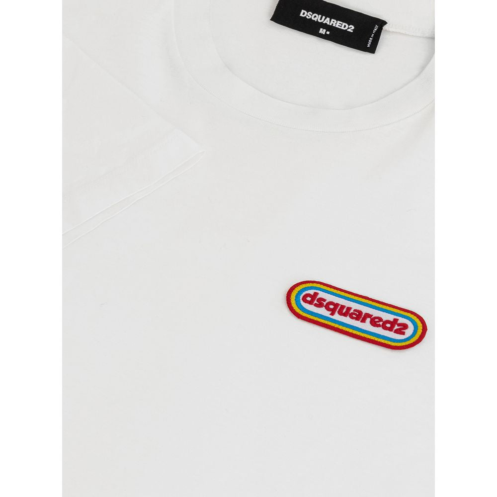 Dsquared² Schickes weißes Baumwollklammer-T-Shirt