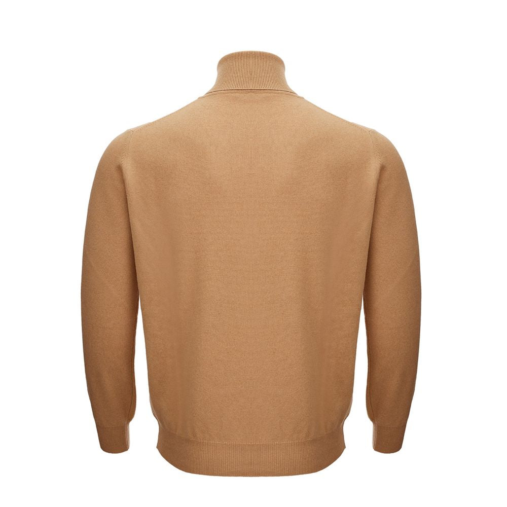 KANGRA Eleganter Pullover aus brauner Wolle für Männer