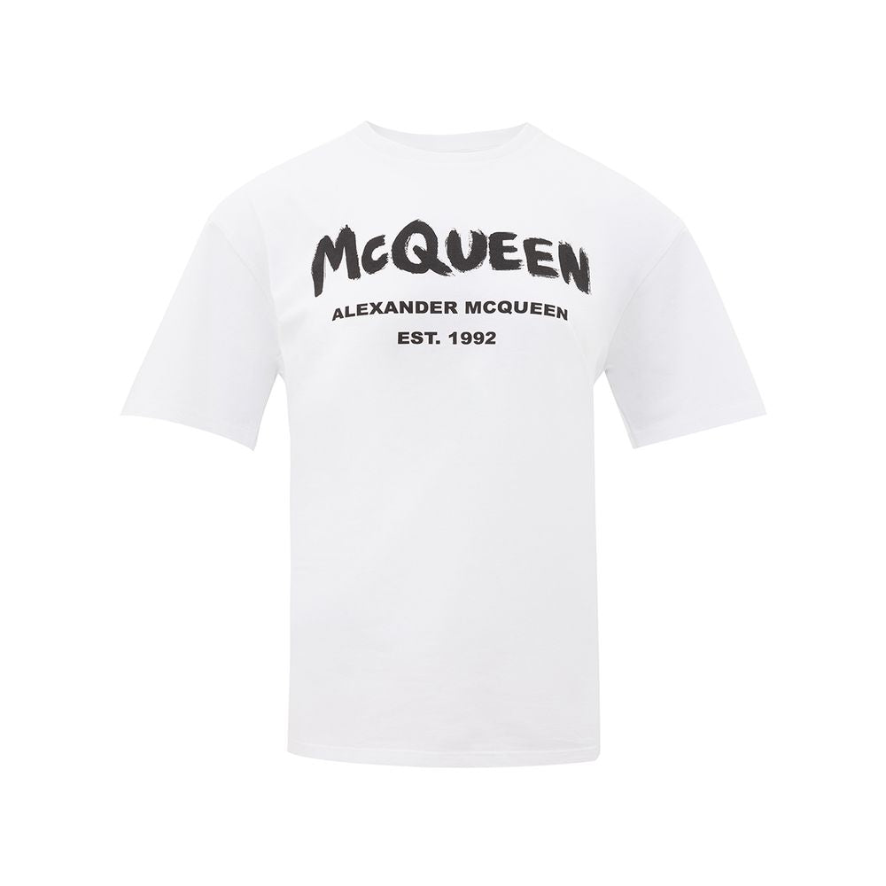 Alexander McQueen T-Shirt aus weißer Baumwolle