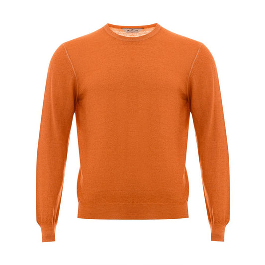 Gran Sasso Orangefarbener Woll-Sweater