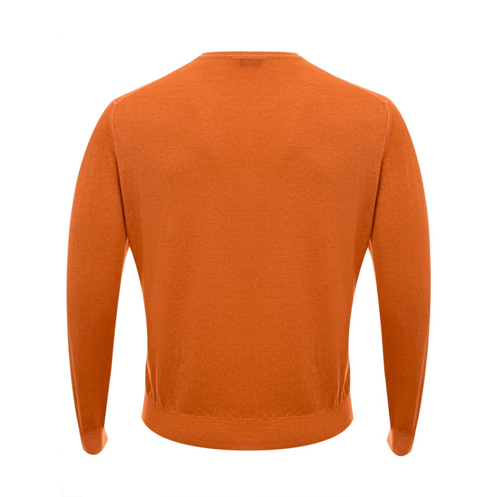Gran Sasso Orangefarbener Woll-Sweater