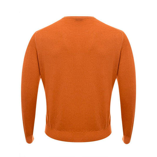 Gran Sasso Orangefarbener Woll-Sweater