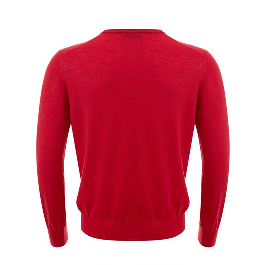 Gran Sasso Eleganter Pullover aus roter Wolle für Männer