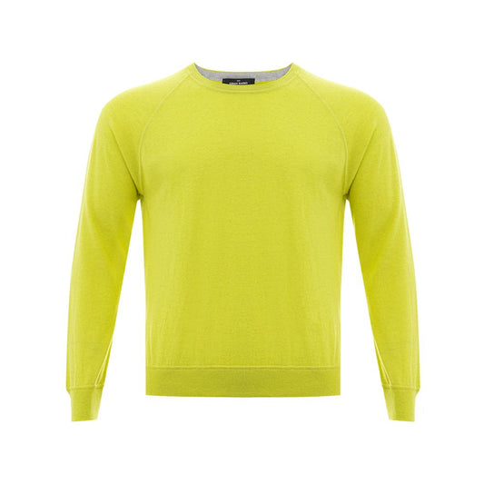 Gran Sasso Sunny Yellow Pullover aus italienischer Baumwolle