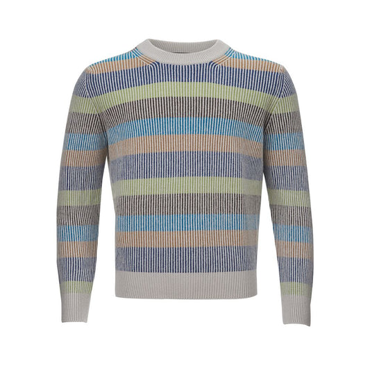 Gran Sasso Eleganter Multicolor-Kaschmirpullover für Männer