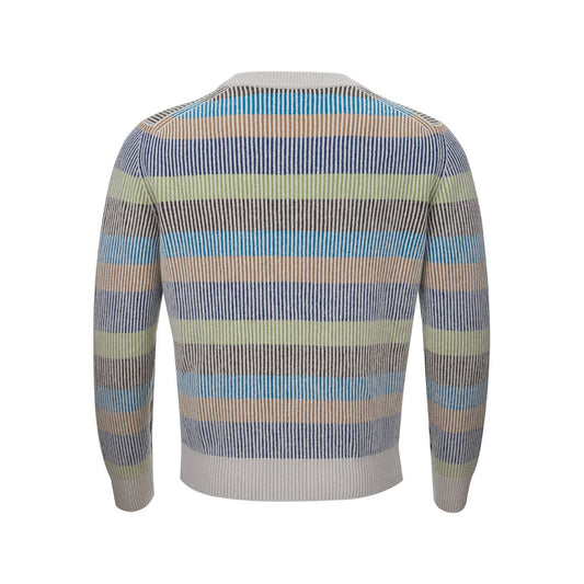 Gran Sasso Eleganter Multicolor-Kaschmirpullover für Männer