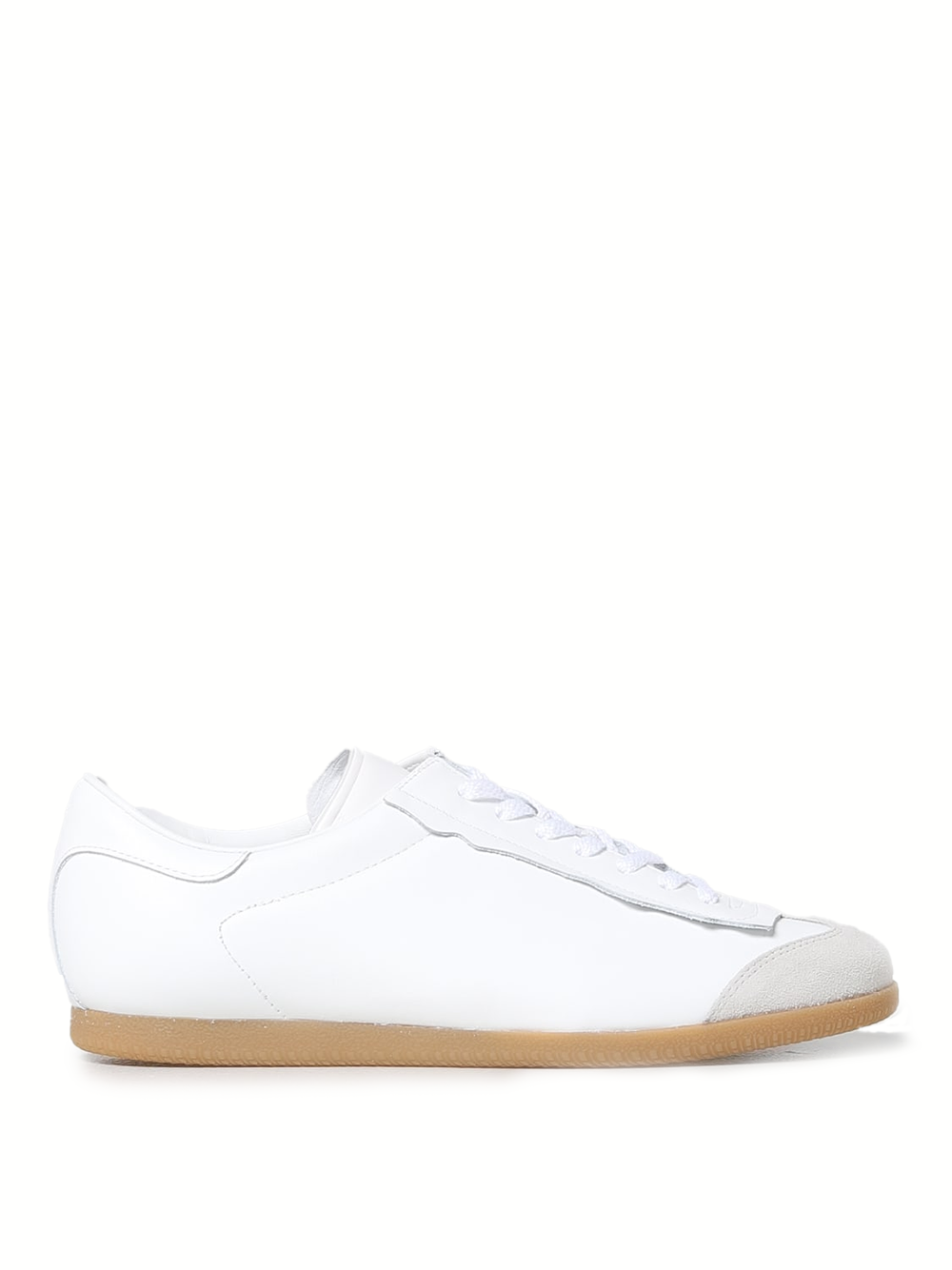 Maison Margiela Niedrige, federleichte Sneakers aus Leder und Wildleder