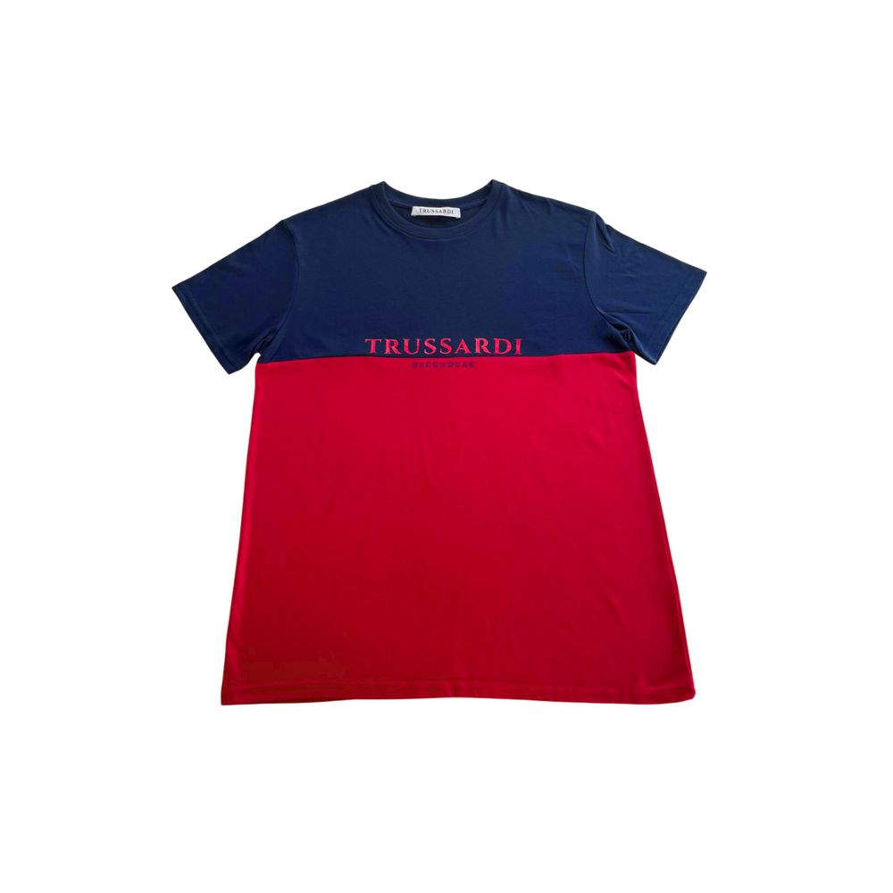 Trussardi Beachwear Rotes Polyester-T-Shirt
