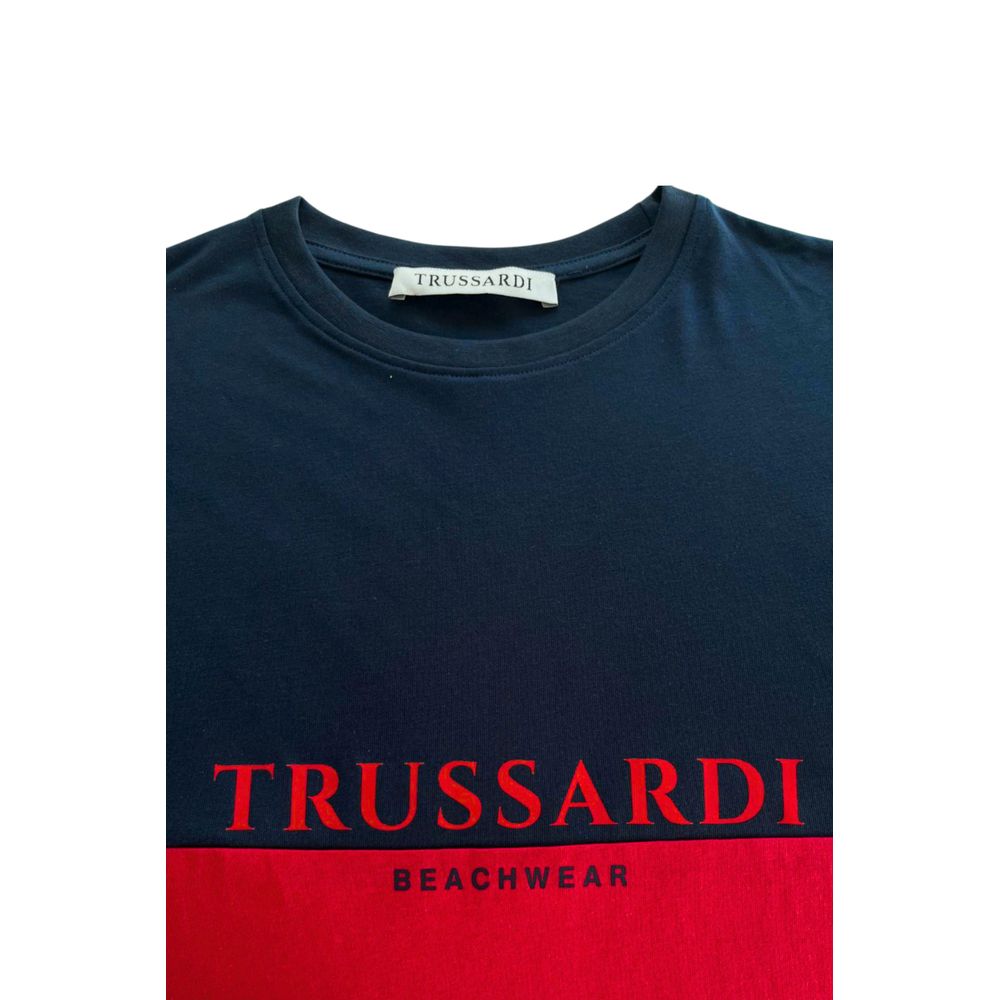 Trussardi Beachwear Rotes Polyester-T-Shirt
