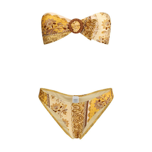 Zimmermann Gelber Lycra-Bikini